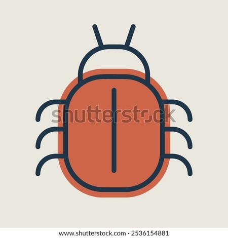 Software or program bug vector icon. Security sign. Graph symbol for your web site design, logo, app, UI