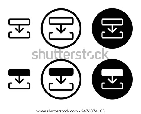 Diagram next black filled and outlined icon set