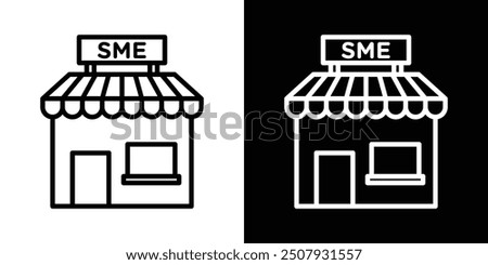 SME thin line vector icon set.