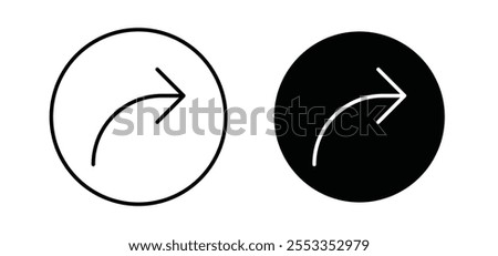 Share icons in black filled and outlined style