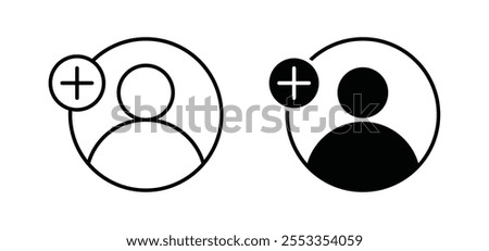 Follower icons in black filled and outlined style