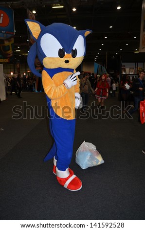 London - May 26: People dressing up in Cosplay costume to take part in the MCM expo which has the largest gathering of Cosplayers in the country, , London May 26th, 2013 in London England.