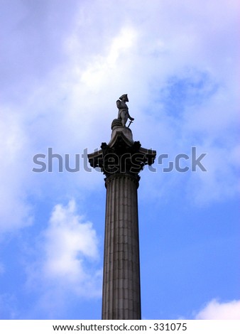 This is nelsons, column, in Trafalgar square.