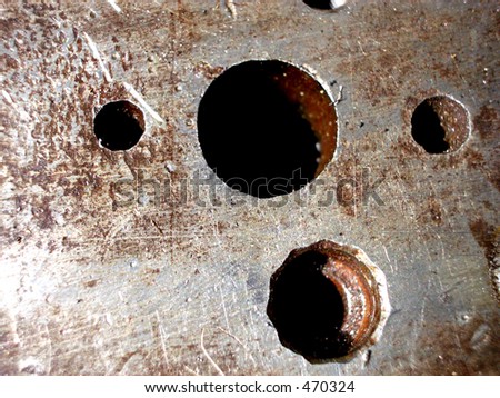 This is some metal holes - soft focus