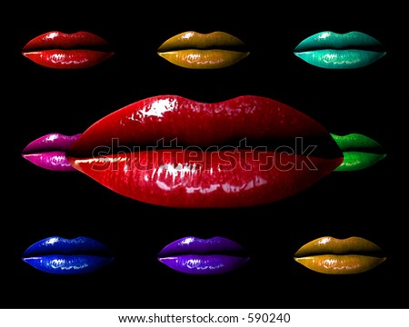 This is a set of ladies lips.