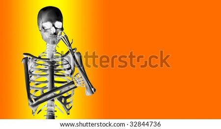 Skeleton In Deep Thought