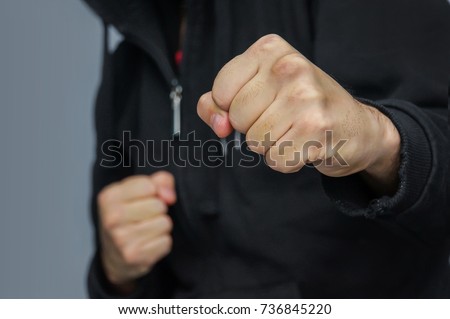 Image, Stock Photo unarmed close combat since the beginning