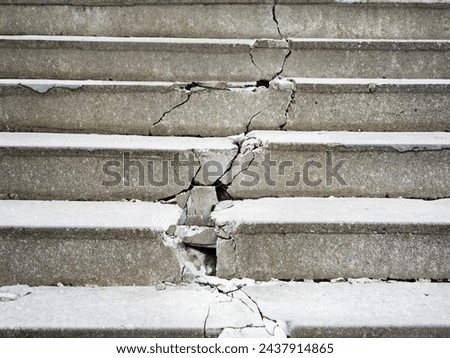 Similar – Image, Stock Photo Concrete stairs with old shoes