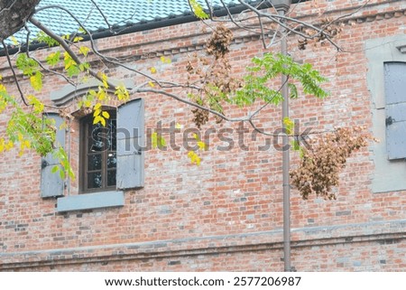 Similar – Image, Stock Photo Passage in old masonry to a staircase and other parts of the building