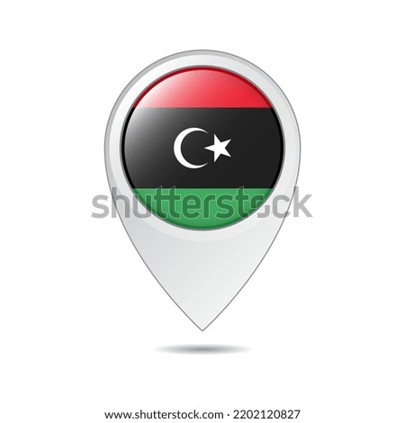 map location tag of Libya flag