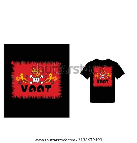 voot t-shirt black body00,,Custom T Shirts Usa