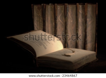 old open book