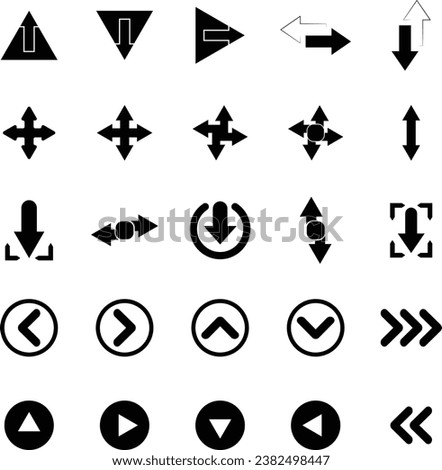 Arrow icons  set. Arrow icon. Arrow vector collection. Arrow. forward. backward. Modern simple arrows.