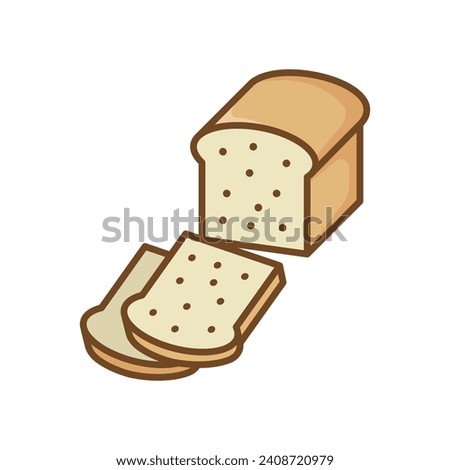 bread icon vector design template simple and clean