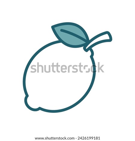 lemon icon vector design template simple and clean