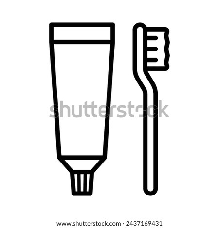 tooth paste icon vector design template simple and clean