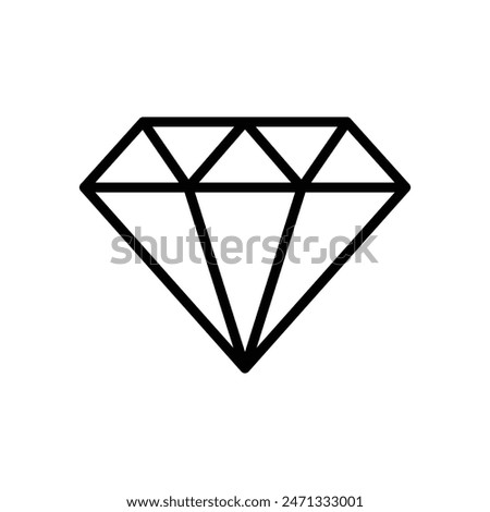diamond icon vector design template simple and clean