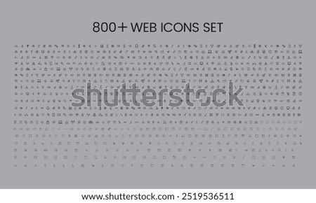 800 plus pcs web icons vector design