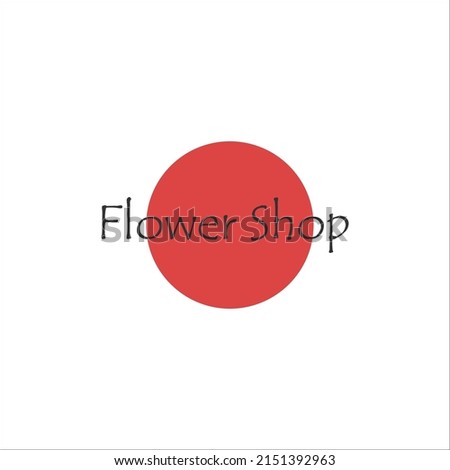 Flower shop logo template. Adobe Stock flower shop logo template, stylized vector symbol Stock Vector