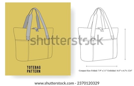 Tote Bag for Women, Tote bag pattern, Foldable Tote Bag With Zipper Large Shoulder Bag Top Handle Handbag for Travel.