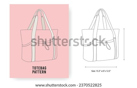 Women Tote Bag for School Large, Tote bag pattern, Tote Bag With Zipper Large Shoulder Bag Top Handle Handbag for Travel, Work, Beach, Gym, Shop