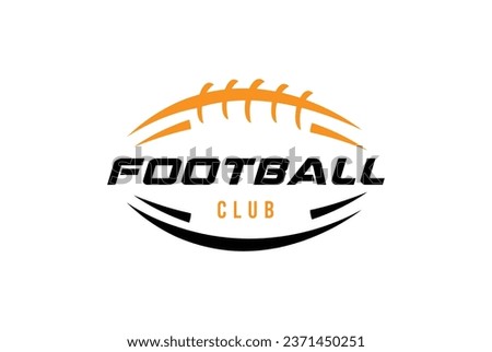 American Football badge logo vector - Rugby logo