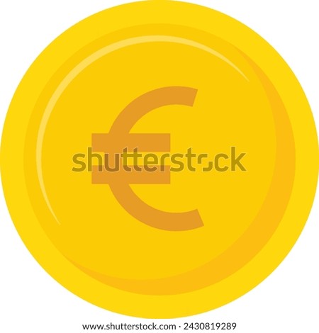 vector illustration of euro coin