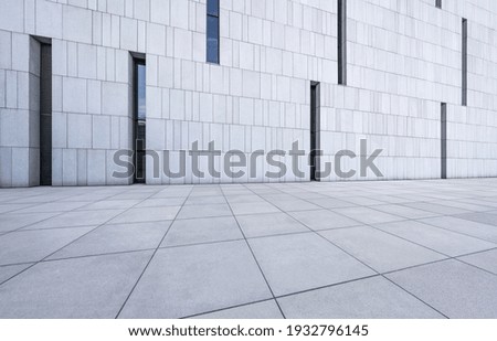 Similar – Foto Bild graues Betongebäude mit leeren Fenstern