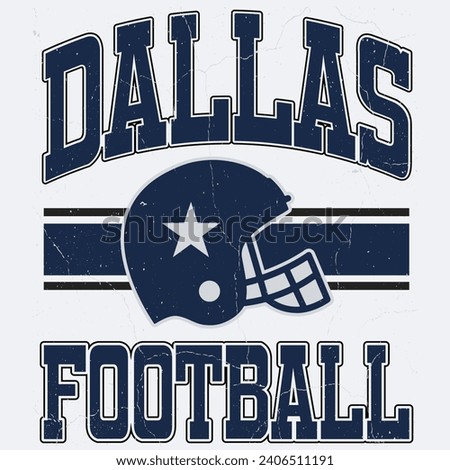 Football and cowboys t-shirt design