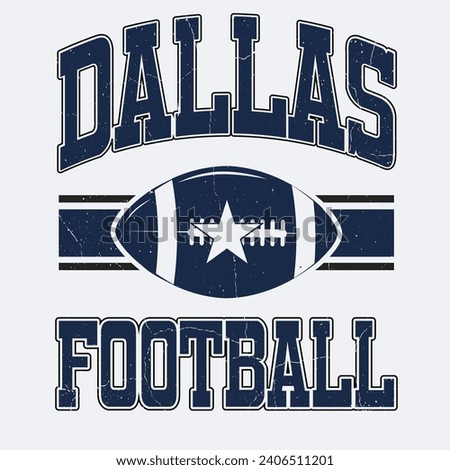 Football and cowboys t-shirt design