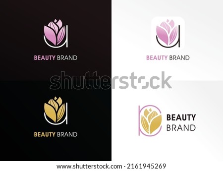 beauty salon logo design for hair - skin care - nail and feminine body care brand
