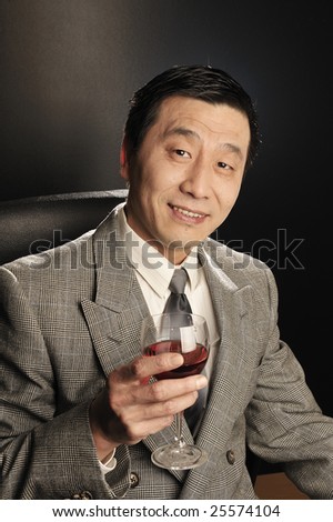 A Asia businessman Confidence smiling