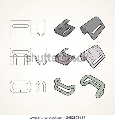 Hook and safety hook icon For design transportation