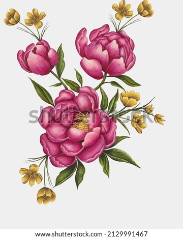 Similar – Image, Stock Photo Bunch of Peony Style Tulip