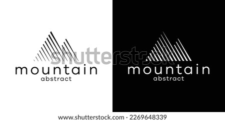 mountain logo abstract vector illustration
