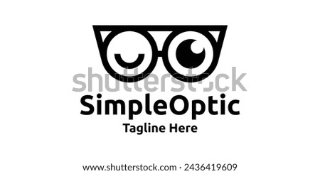 simple logo design for optics, eyes, lenses, glasses, logo design templates, symbols, creative ideas.