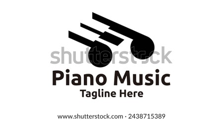 logo design for piano music notes, instruments, logo design templates, symbols, creative ideas.