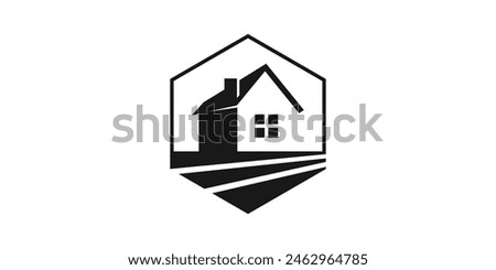 logo design for houses, residences, villages, logo design icons, symbols, vectors, creative ideas.