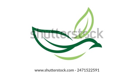 logo design eagle, nature, bird, leaf,. logo design template, icon, symbol, creative, idea.