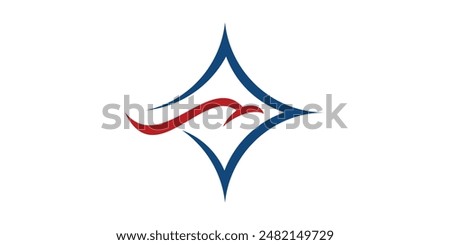 logo design star and eagle, america, fly, savage, freedom. logo design template, symbol, icon, vector, creative idea.