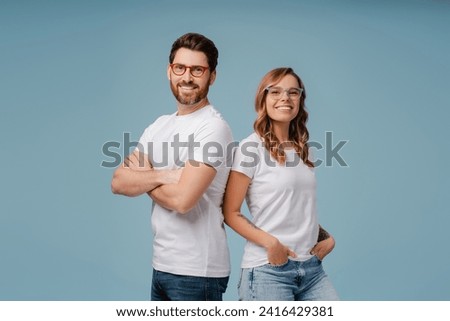 Similar – Image, Stock Photo Two white crosses on a tree trunk