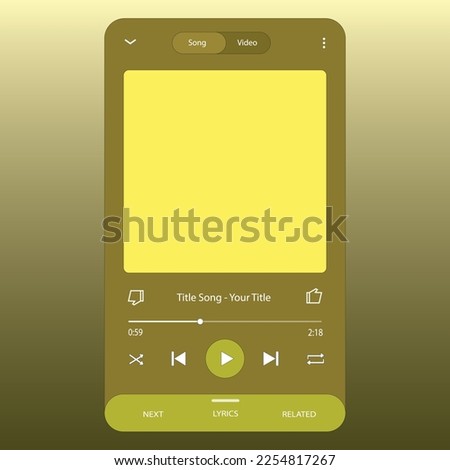 Music Display Theme: Music Platform Sample. Spotify Display template. Joox. Apple. Iphone. Google Music. SoundCloud. YouTube Music. Iphone. Android. UI. UX. User interface user experience.