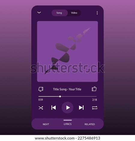 Music Display Theme: Music Platform Sample. Spotify Display template. Joox. Apple. Iphone. Google Music. SoundCloud. YouTube Music. Iphone. Android. UI. UX. User interface user experience.