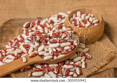 White beans with red