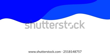 Separator, header, modern wave divider shape vector illustration