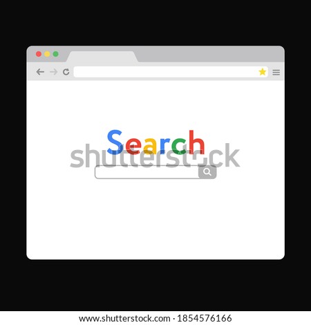 google search illustration browser vector. internet