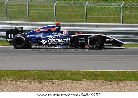 BRNO - JUNE 5 : Adam Kout, team Krenek Motorsport during race in the Formula renault 3.5 series June 5, 2010 in Brno, Czech republic