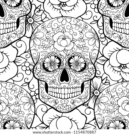 Skull Coloring Pages | Free download on ClipArtMag