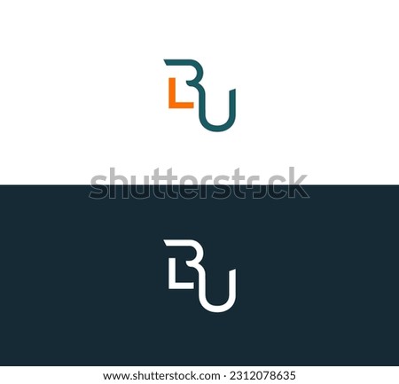 Initial BU, UB, BLU, LUB, ULB Letter logo vector template design. Linked Letter BU, UB Logo design. Zdjęcia stock © 