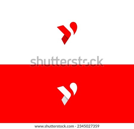 Abstract letter Y logo design. Simple application icon.